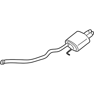 2002 BMW X5 Exhaust Resonator - 18101440263