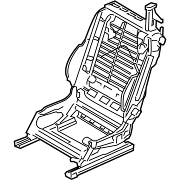 BMW 52107210826 Seat Backrest Frame Right