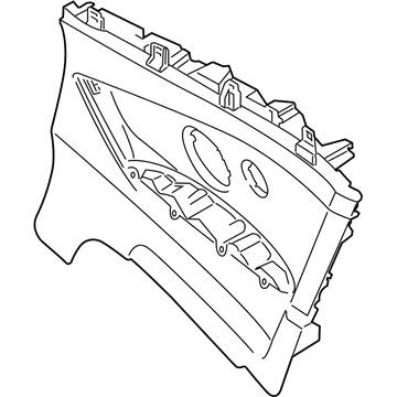 BMW 51437463896 Lateral Trim Panel Rear Right