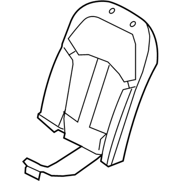 BMW 52207357894 Foam Section, Comf. Backrest, A/C, Right