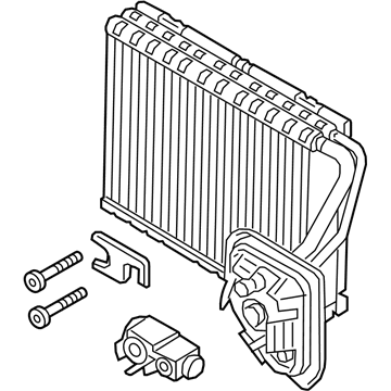 BMW Alpina B7 A/C Evaporator Core - 64119361706