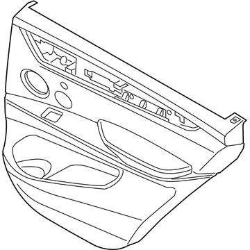 BMW 51427413738 DOOR LINING LEATHER REAR RIG