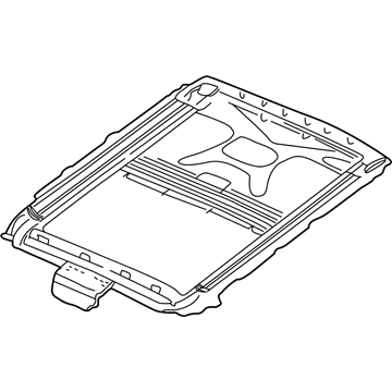 BMW 54128250048 Frame Sliding-Lifting Roof Complete