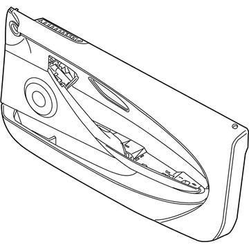BMW 51417115503 Door Lining Leather Left