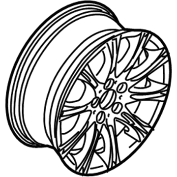 2001 BMW 325Ci Alloy Wheels - 36117896490