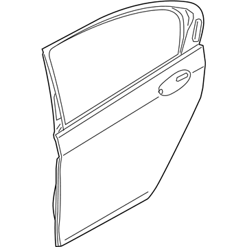 BMW 41007408964 Door, Aluminium, Rear Right