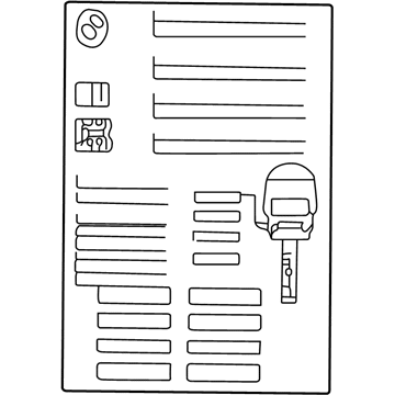 BMW 71246753545 Label "Tire Pressure"