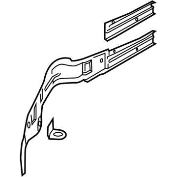 BMW 41007431496 END PLATE, SIDE MEMBER, RIGH