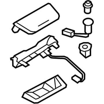 BMW 51169197204 Ashtray, Satinsilber Matt