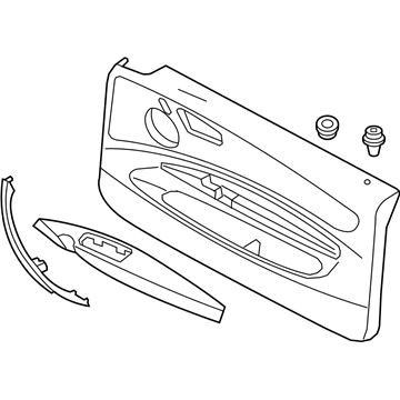 BMW 51419121304 Door Lining Vynil Right