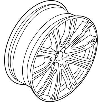 BMW 36118053502 Disc Wheel, Light Alloy, Orbitgrey