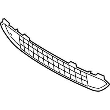 BMW 51118054012 Grille, Middle Bottom