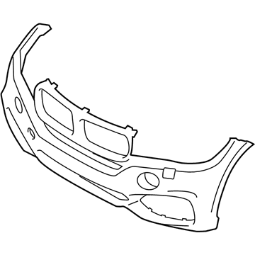 BMW 51118062465 Panel, Bumper, Primed, Front