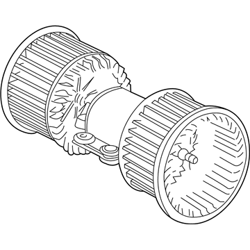 BMW 740i Blower Motor - 64118391809