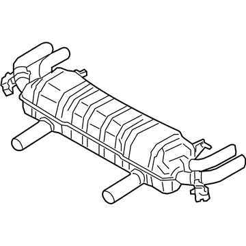 BMW M850i xDrive Exhaust Resonator - 18308481602