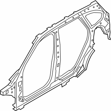 BMW 41007436124 Side Frame, Middle Right