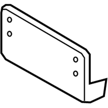 BMW 51117191190 Licence Plate Base