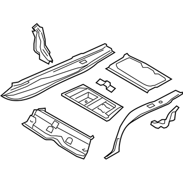 BMW 41117186779 Trunk Floor, Upper Part