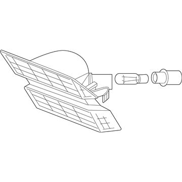 BMW 63137165809 Addition. Turn Indicator Lamp, Left White