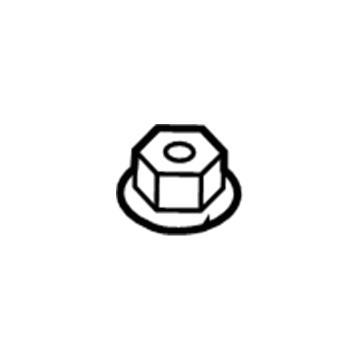31106799668 BMW Hex Nut With Flange Illustration 1 of 1