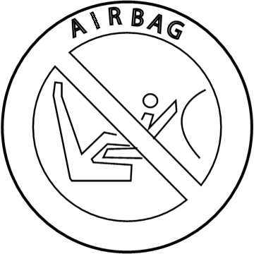 BMW 71212122545 Instruction Notice, Passenger'S Airbag