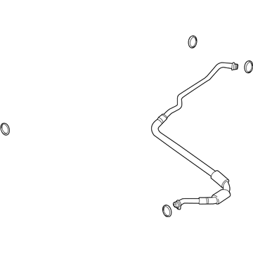 BMW 17222284261 Engine Oil Cooler Pipe, Flow