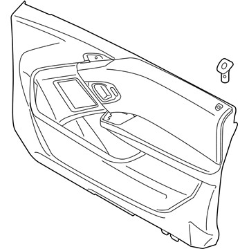 BMW 51417497236 DOOR TRIM PANEL, FRONT RIGHT