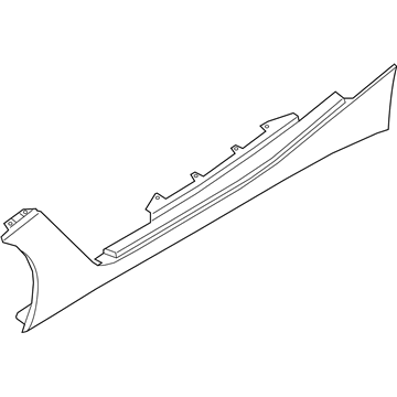 BMW 51779463798 SILL TRIM PANEL, PRIMED RIGH