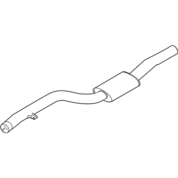 BMW 540i Exhaust Pipe - 18308652304