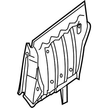 BMW 41217127398 Reinforcement Column B Inside Right