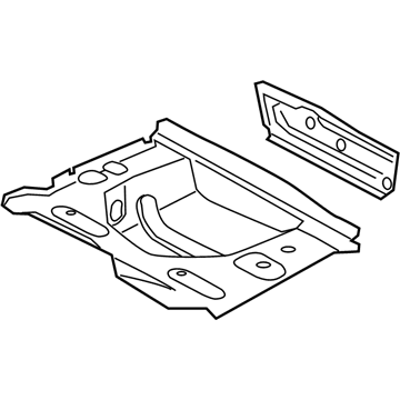 BMW 535i Floor Pan - 41117330954