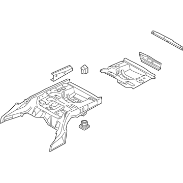 BMW 41117330958 Trunk Floor