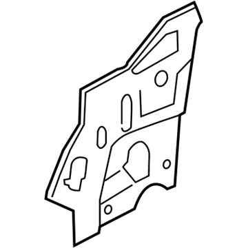 BMW 41107260475 Left Interior Column A