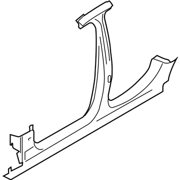 BMW 41217240478 Column B With Right Rocker Panel