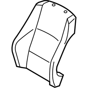 BMW 52102997261 Cover Backrest, Leather, Left