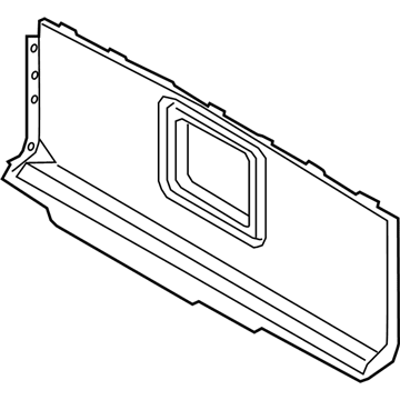 BMW 51477456423 TRUNK PARTITION TRIM PANEL