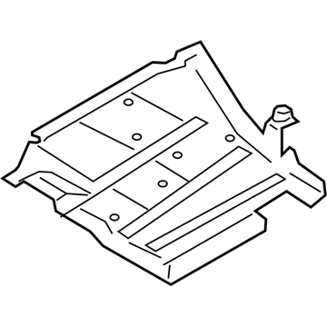 BMW 51757435566 UNDERSHIELD FOR TANK, RIGHT