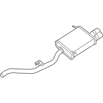 BMW Z3 Exhaust Pipe - 18101437832