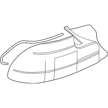 BMW 63212695025 Left Rear Light, White Turn Indicator