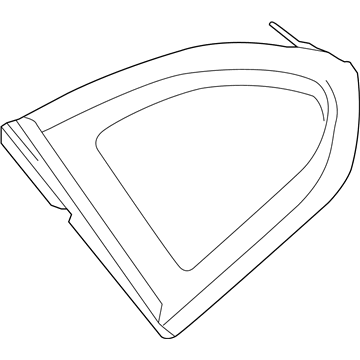 BMW 51337406874 Side Window, Fixed, Rear Right