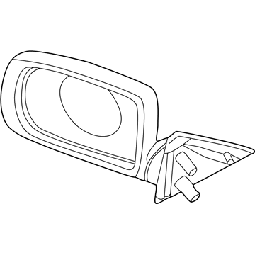 BMW 51168266604 Outside Mirror Without Glass Heated Right