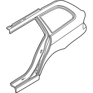 BMW 41008158006 Right Rear Side Panel