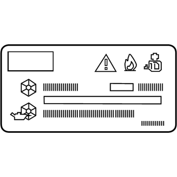 BMW 71236832287 Label, Coolant