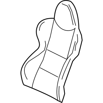BMW 52108040618 Cover Backrest, Leather