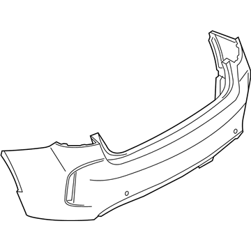 BMW 51128066911 Panel, Bumper, Primed, Rear