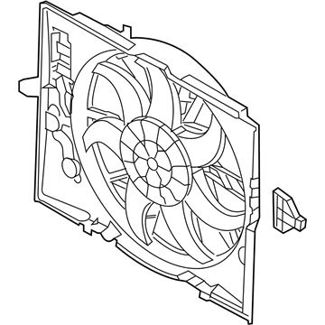 BMW 17427534911 Engine Cooling Fan Assembly