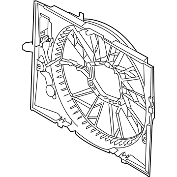 BMW 650i Fan Shroud - 17427534912