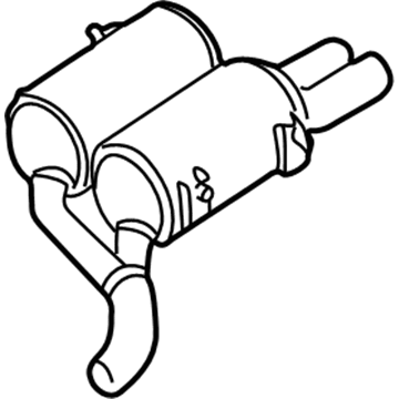 BMW M5 Exhaust Resonator - 18107832985