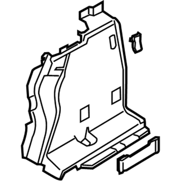 BMW 51477293670 Trunk Trim Panel, Right