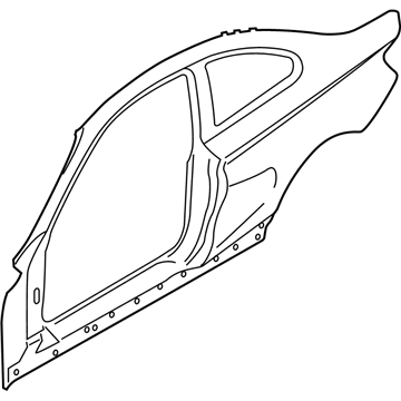 BMW 41218069041 SIDE FRAME, EXTERIOR, LEFT